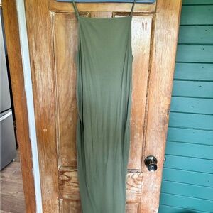 Maternity Old Navy Olive Green Maxi Dress